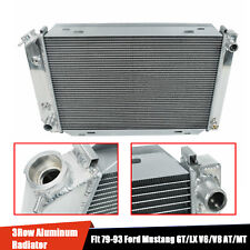 Racing Radiator 3 Row Full Aluminum For 1979-1993 Ford Mustang GT/LX V6/V8 AT/MT picture