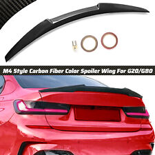 Carbon Fiber M4 Style Trunk Spoiler Wing For 2019+ BMW G20 330i M340i Sedan M3 picture