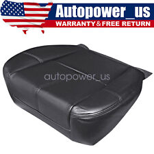For 2007-2014 Chevy Tahoe Driver Bottom Leather Seat Cover Black picture
