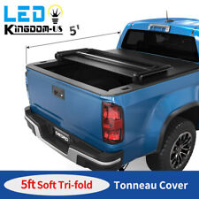 5FT Tri-Fold Truck Bed Tonneau Cover For 2015-2023 Chevy Colorado GMC Canyon picture