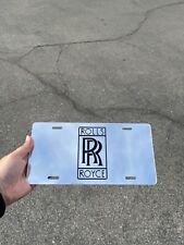 Rolls-Royce Emblem Acrylic Mirror  License Plate Auto Tag picture