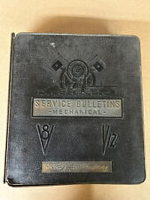 Ford V8 V12 Service Bulletins Manual Mechanical 1938-1939 Well Used Condition picture