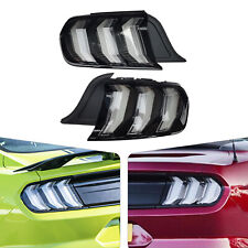 Fits Ford Mustang Tail Lights LED Sequential Turn Signal Smoke Clear Euro Style picture