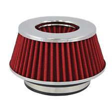 Small Red Universal Cone Intake Air Filter 2.65