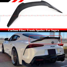 FOR 2020-2022 TOYOTA SUPRA A90 A91 CARBON FIBER JDM HIGHKICK TRUNK SPOILER WING picture