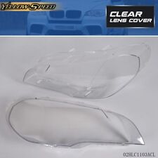 Fit For BMW X5 E70 2007-2012 08 09 4-Door Left & Right Side Headlight Lens Cover picture
