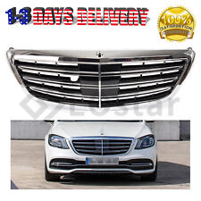 Front Bumper Grill Grille Chrome For 2014-2020 Mercedes Benz S-Class W222 picture