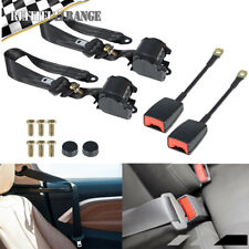 2pcs Universal 3 Point Retractable Auto Car Seat Belt Lap Shoulder Adjustable picture