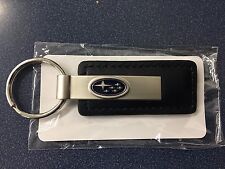 Subaru Logo Leather KeyTag Keyring Key Chain Outback Foreseter Wrx Sti Impreza  picture