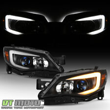 For 2008-2014 Subaru Impreza WRX Halogen LED DRL Switchback Projector Headlights picture
