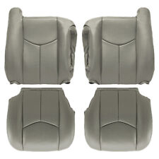 For 2003-2006 Chevy Tahoe Suburban Driver Passenger Leather Seat Cover Gray picture