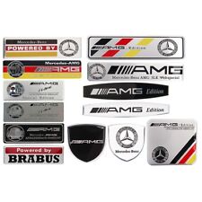 AMG Brabus Aluminum Alloy Car Body Sticker Emblem Badge Decal for Mercedes Benz picture