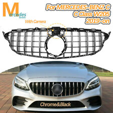 Fit Camera New C Class W205 GT Panamericana Grill C300 C250 C43 AMG 2019+ Sliver picture