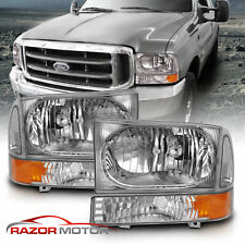 For 1999-2004 Ford SuperDuty F250/350/450/550/ 00-04 Excursion Chrome Headlight picture