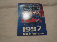 1997 NYIAS NEW YORK INTERNATIONAL AUTO SHOW INTRODUCTION PRESS RELEASE INTRO KIT picture