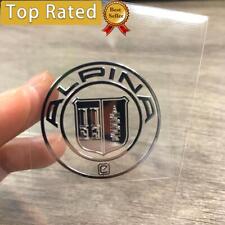 For Alpina Emblem Sticker Metal Silver Chrome Car Interior Dashboard Decal 35mm picture