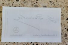 Mercedes Front Windshield G Daimler Signature Sticker Decal Clear w/ Silver Text picture