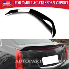 ATS V Sport For Cadillac ATS Sedan Rear Trunk Wing Spoiler Lip 2013-2018 Glossy picture