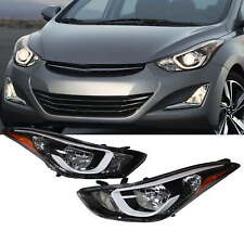 For 2014 2015 2016 Hyundai Elantra Headlights Replacement With Bulbs RH&LH Pair picture