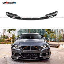 FOR BMW 3 SERIES F30 328I M SPORT 12-18 GLOSS BLACK FRONT BUMPER SPOILER LIP KIT picture