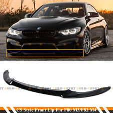 Glossy Black CS Style Front Lip Splitter For 2015-2020 BMW F80 M3 F82 F83 M4 picture