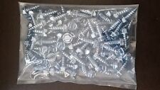 LICENSE PLATE SCREWS SLOTTED HEX HEAD SELF TAPPING (100 per bag) picture