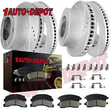 Front Rear Drilled Brake Disc Rotors +Ceramic Pads for Ford F-250 F-350 SD 99-04 picture