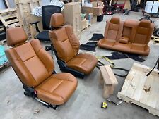 2015-2022 DODGE CHALLENGER SRT HELLCAT FRONT AND REAR SEATS - BROWN LEATHER OEM picture