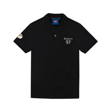 Official Bugatti Heritage 57 Short Sleeve Polo Black / Brown SIZE XXL picture
