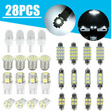 28x 6000K LED Interior Lights Bulbs Kit Dome License Plate Lamps Car Accessories picture