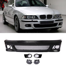 Fit for BMW E39 5SERIES M5 STYLE  FRONT BUMPER COVER BODY +FOG LIGHT 96-03 picture