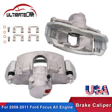 Set(2) Front Disc Brake Caliper w/ Bracket For 2008-2011 Ford Focus Left & Right picture