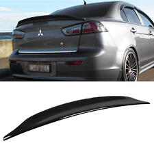 GLOSSY BLACK ABS REAR DUCK TAIL TRUNK SPOILER WING FOR 08-17 MITSUBISHI LANCER picture