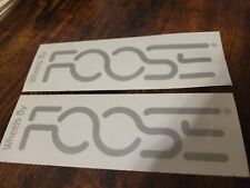 (x2) FOOSE GRAY Window Sticker Decal 6