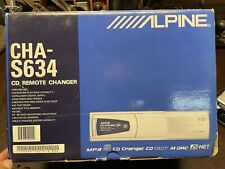 Alpine 6 Disc CD Remote Changer MP3 Player CHA-S634 & Ai-net Cable. Used In Box picture