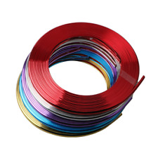 26FT Electroplated Car Wheel Hub Rim Trim Guard Protector Rubber Strip Universal picture