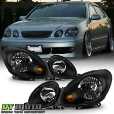 For Blk 1998-2005 Lexus GS300 GS400 GS430 Replacement Headlights Headlamps 98-05 picture