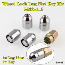Alloy Steel Anti Theft Security Car Wheel Lock Accessories 4Pcs Lug Nuts+1Pc Key picture