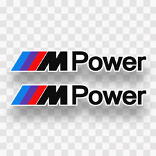 (2) M POWER Sticker Vinyl Decal BMW M3 M4 M5 Performance Car Window Motorsport picture