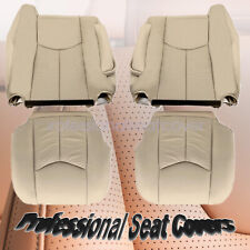 Fits 2003-2006 Cadillac Escalade Driver & Passenger Bottom-Back Seat Cover Tan picture