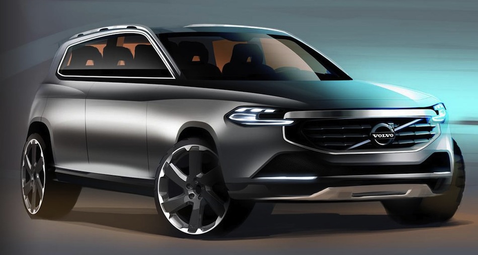 Volvo XC90 Sketch Front 3/4 View