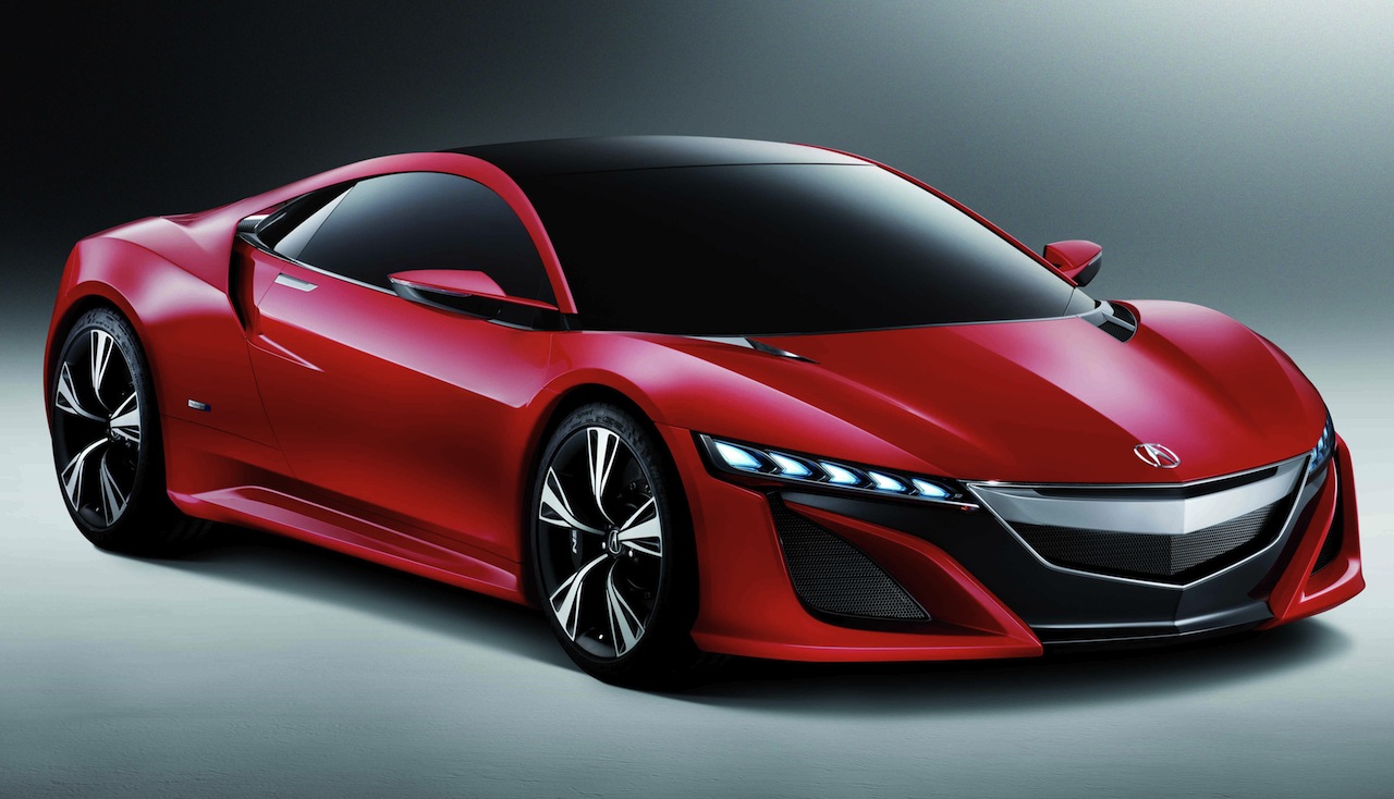 Acura NSX Concept Front 3/4 View Red - egmCarTech