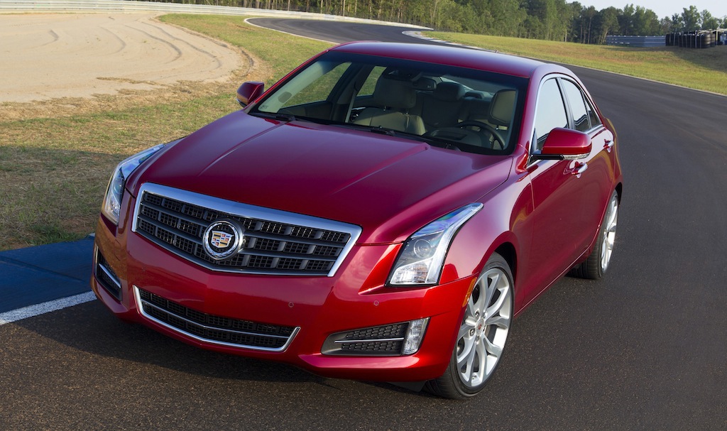 2013 Cadillac ATS (Red) Front 3/4 View