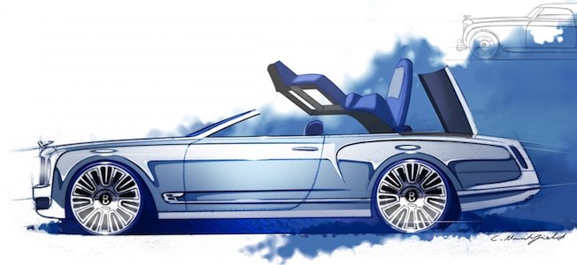 Bentley Mulsanne Convertible Concept Sketch Main Shot