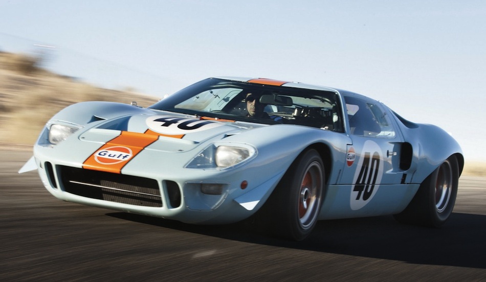 Steve McQueen Gulf/Mirage Ford GT40 in Action