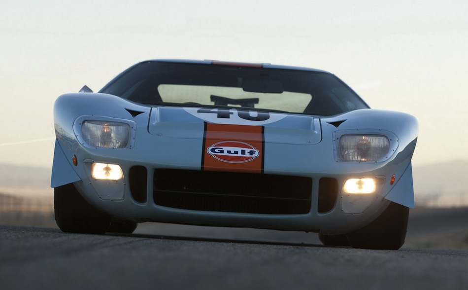 Steve McQueen Gulf/Mirage Ford GT40 Front Angle