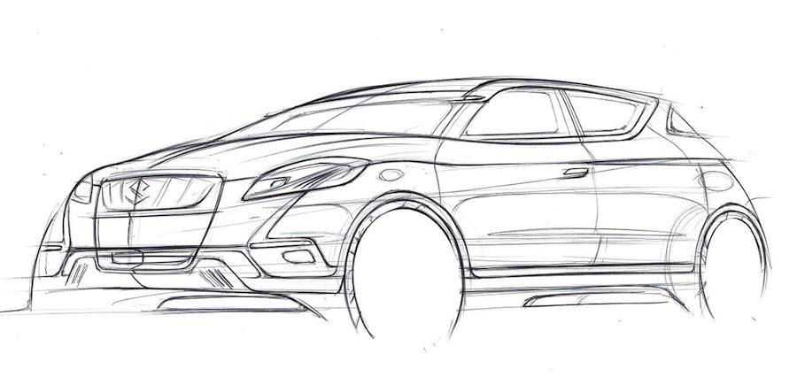 Suzuki S-Cross Concept Sketch