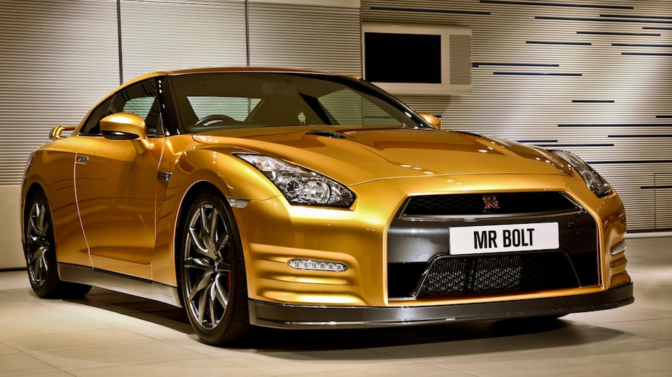 Bolt Gold Nissan GT-R Front 3/4
