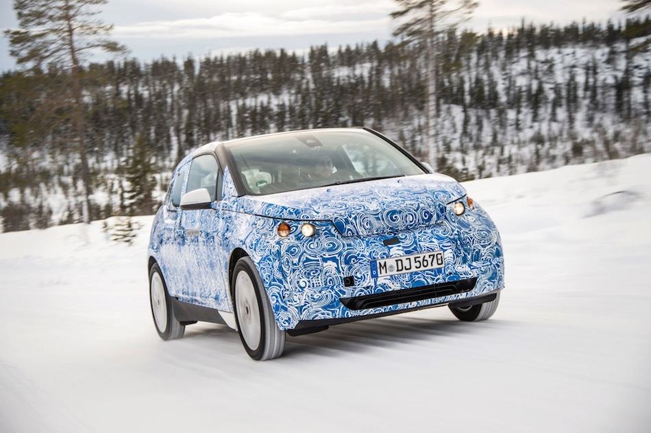 BMW i3 Winter Testing Official Front 3-4 Right