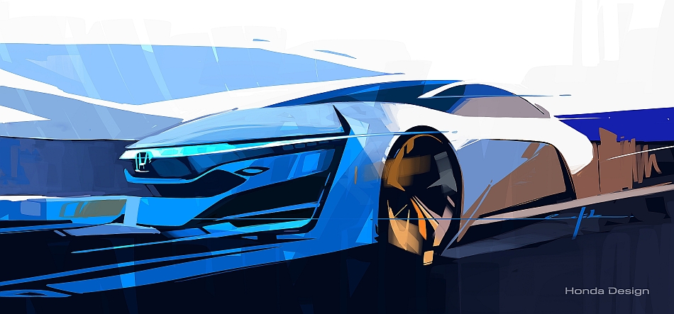 Honda FCEV Concept Sketch